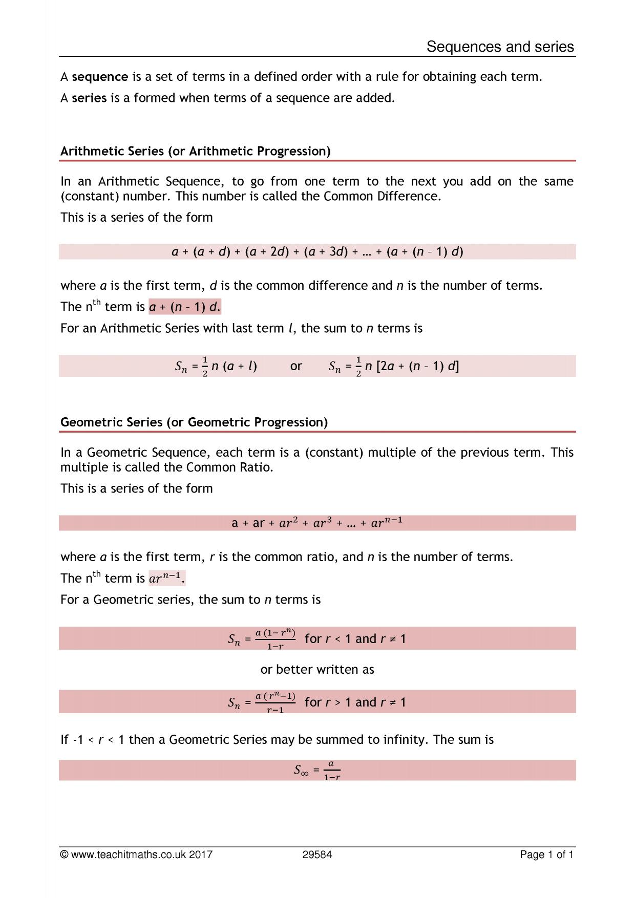 Sequences