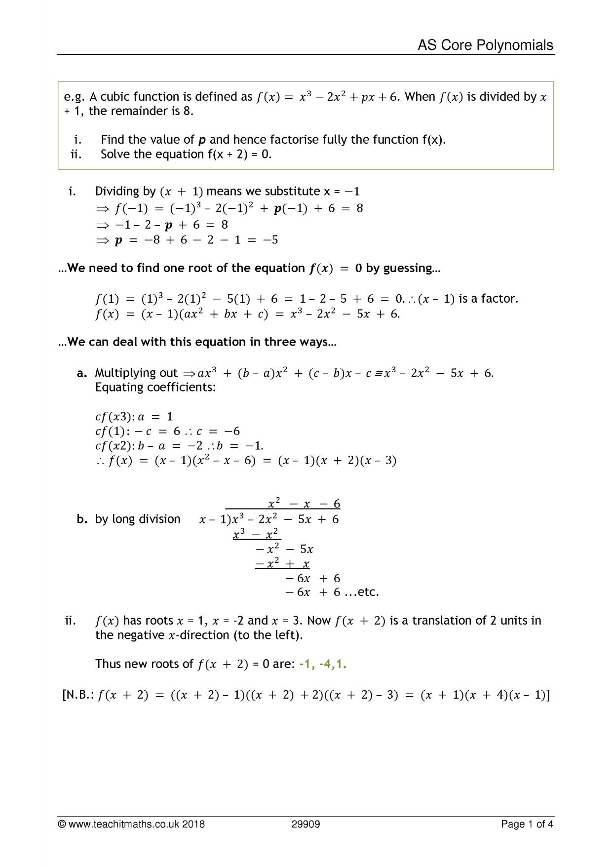 Polynomials