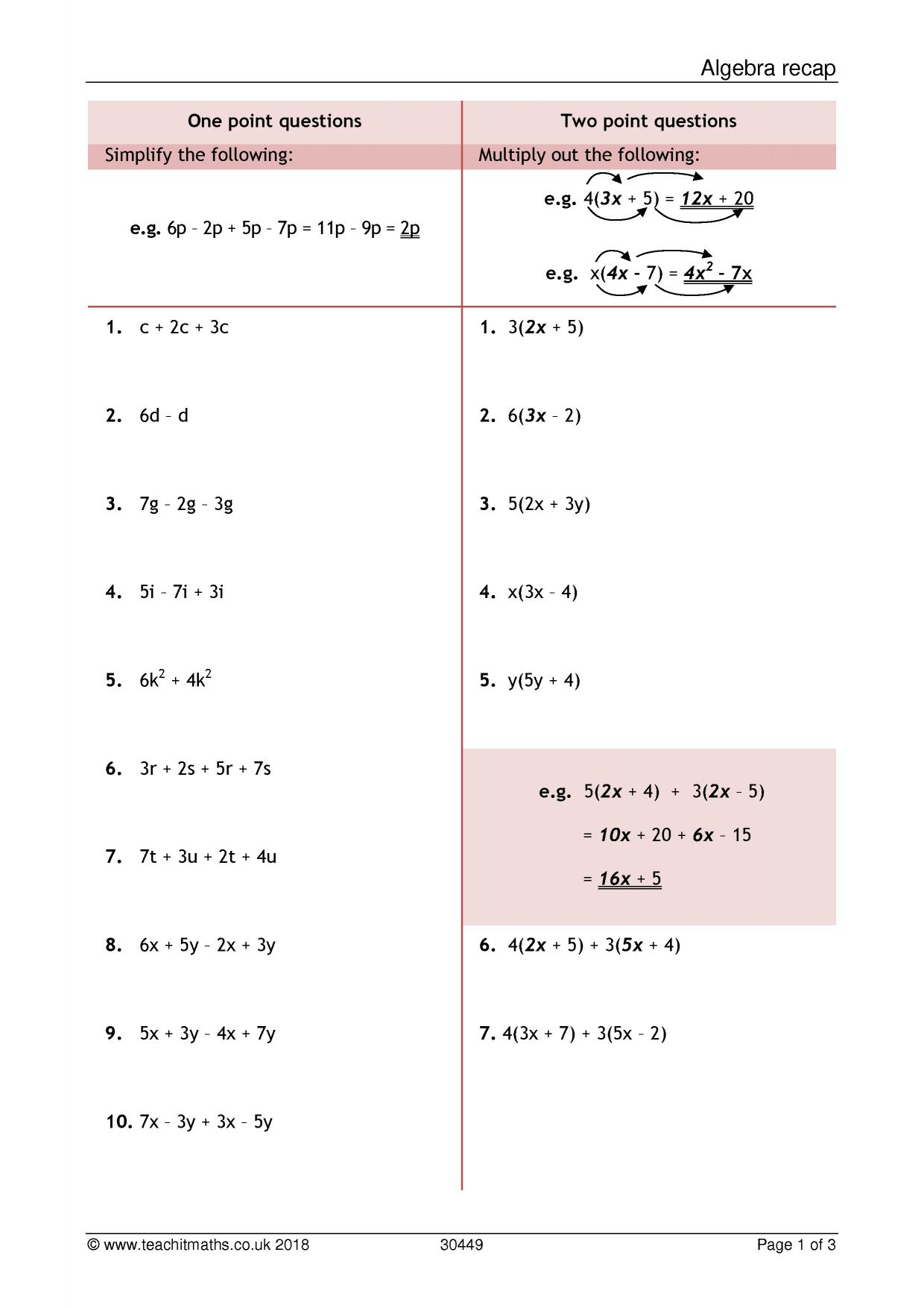 Algebra