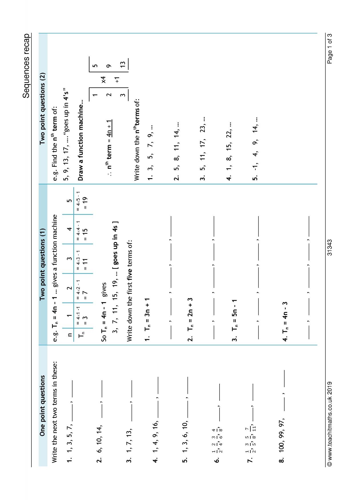 Sequences