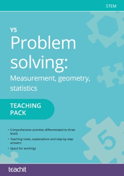 Year 5 problem solving – measurement, geometry and statistics