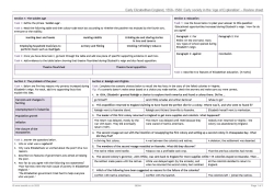 Early Elizabethan England, 1558–1588: Early society in the 'Age of Exploration' – Review sheet