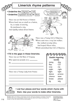 Limerick rhyme patterns