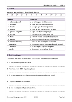 Spanish translation: holidays