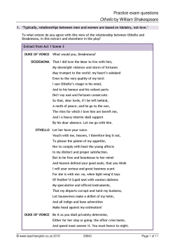 Practice exam questions